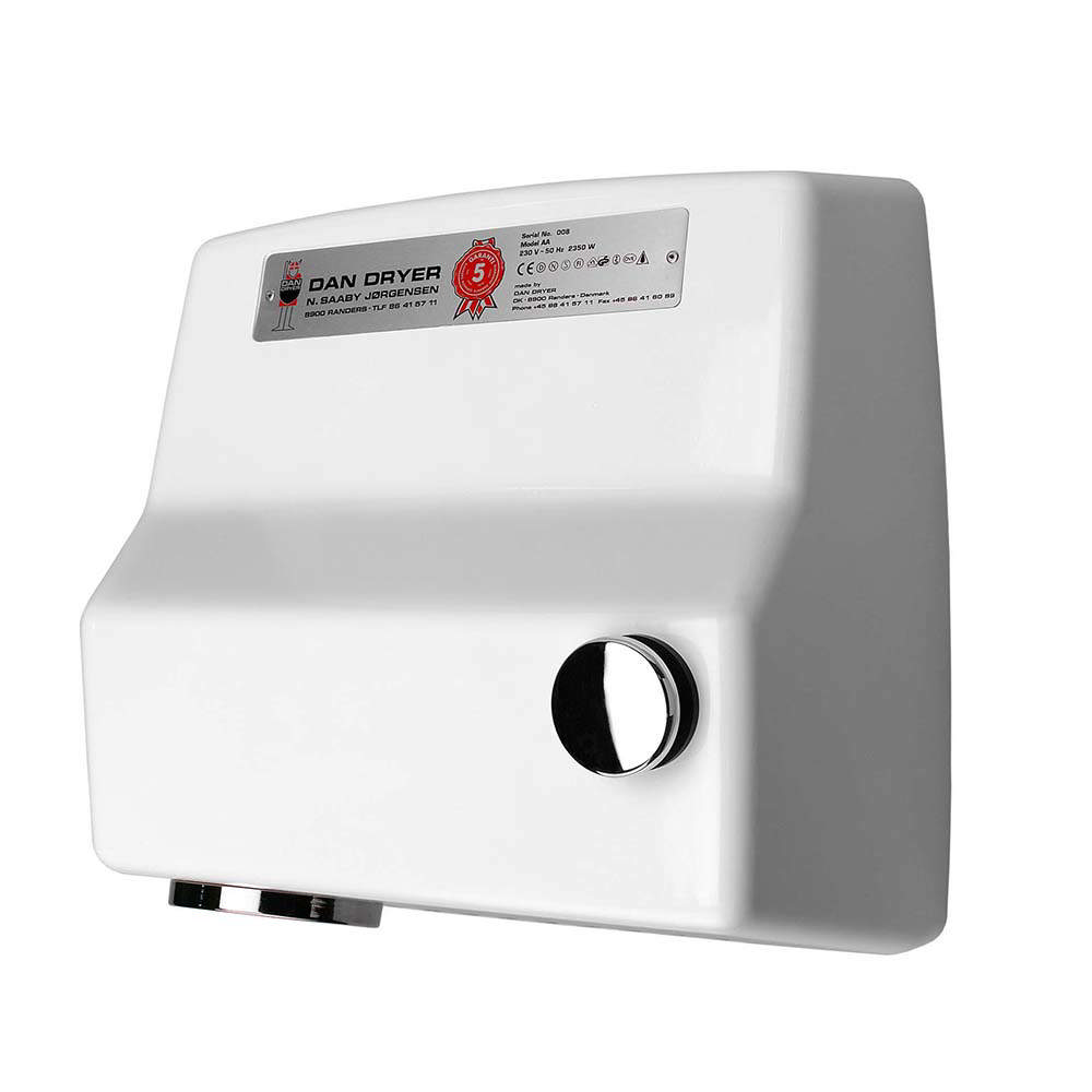 AA hair dryer, white