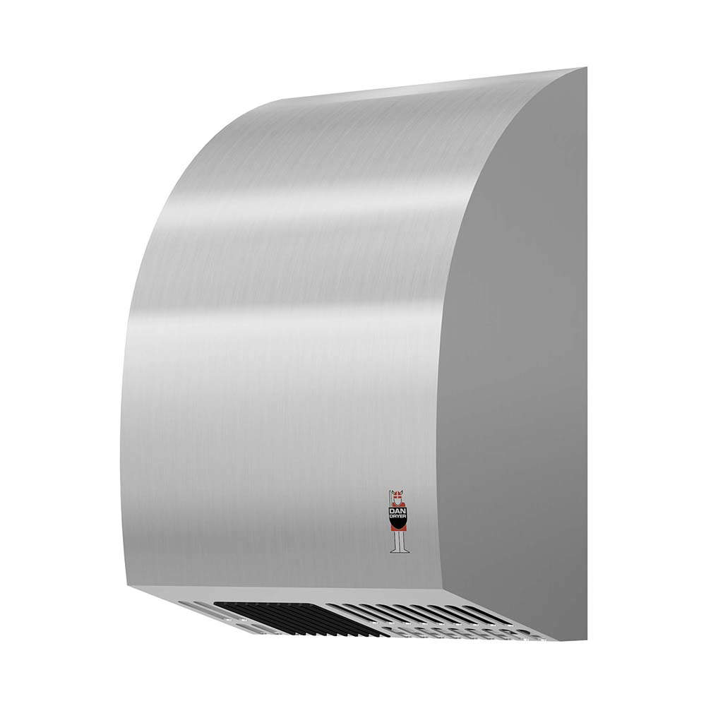 STAINLESS DESIGN mini hand dryer, brushed stainless steel
