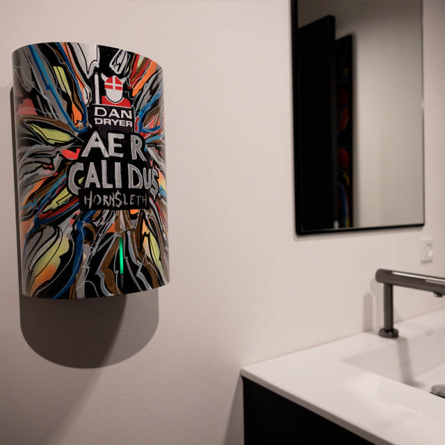 BJÖRK hand dryer, optional RAL classic colours