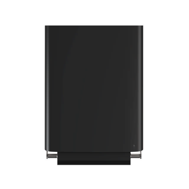 BJÖRK baby changing station with safety strap, black