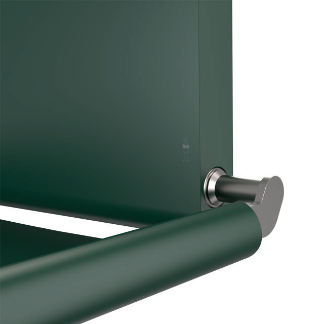 BJÖRK baby changing station with safety strap, optional RAL classic colours