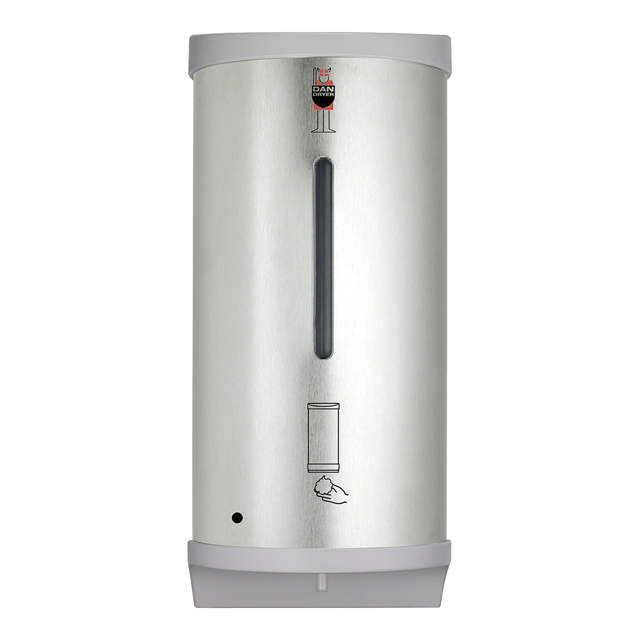 CleanLine touch-free foam soap dispenser, brushed stainless steel