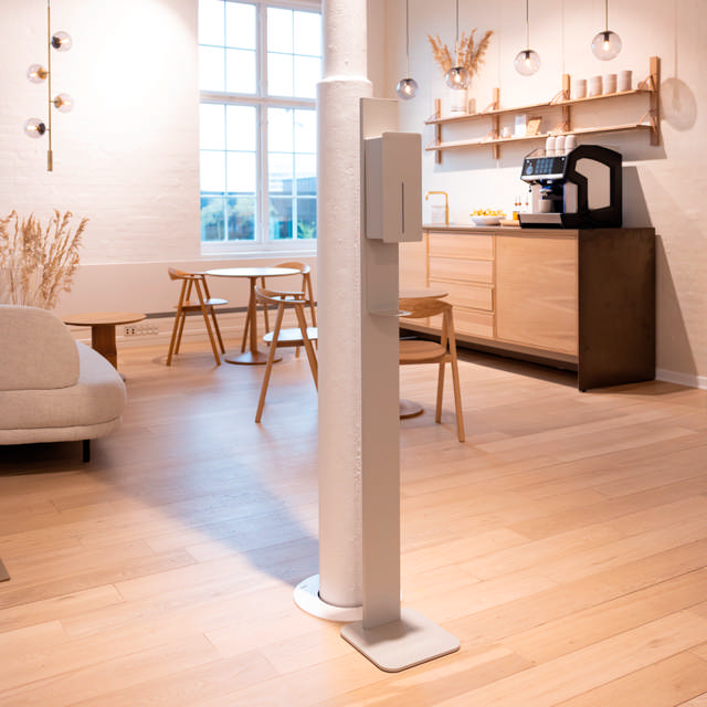 LOKI touch-free dispenser for disinfectant spray, optional RAL classic colours