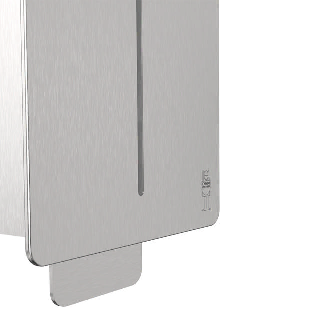 LOKI manual dispenser for soap/disinfectant, stainless steel