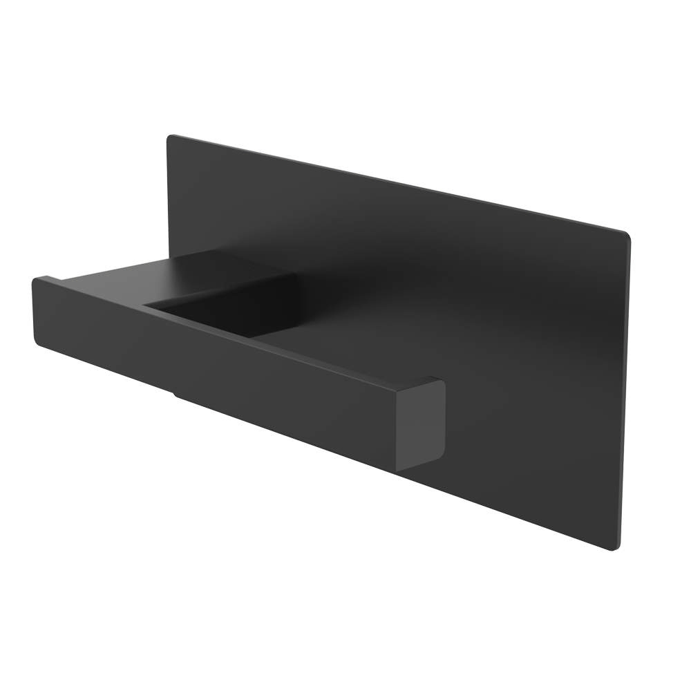 Toilet roll holder, right-oriented, black