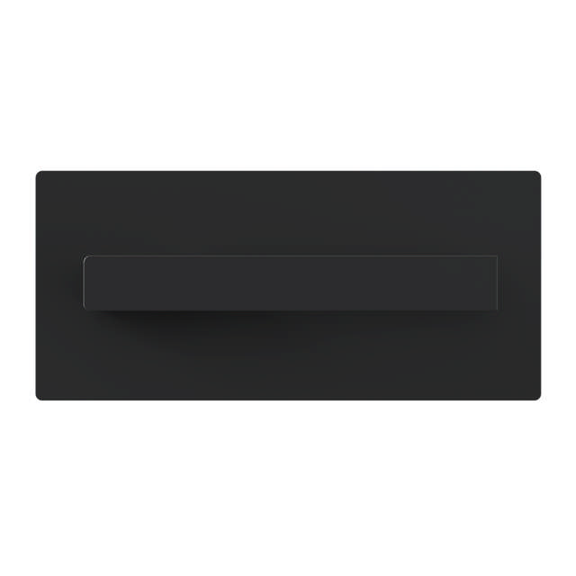 Toilet roll holder, right-oriented, black