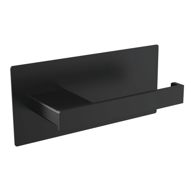 Toilet roll holder, right-oriented, black