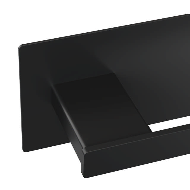 Toilet roll holder, right-oriented, black