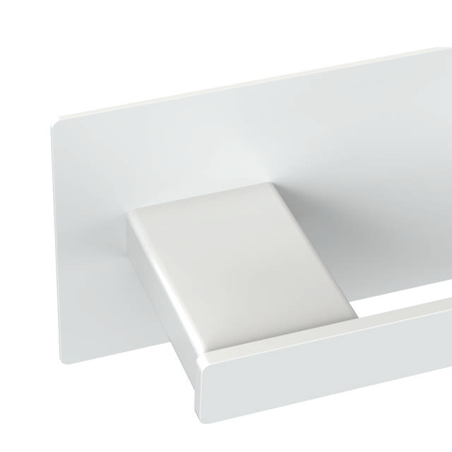 Toilet roll holder, right-oriented, white