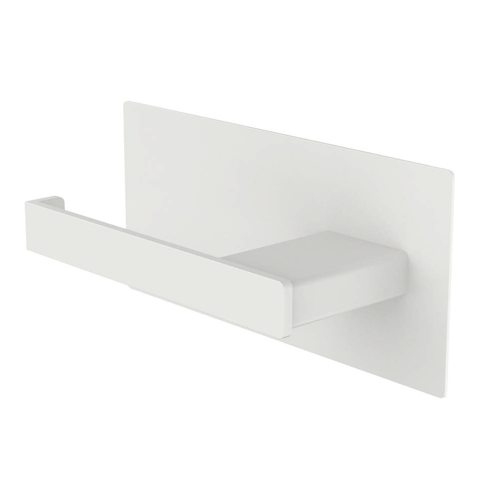 Toilet roll holder, left-oriented, white
