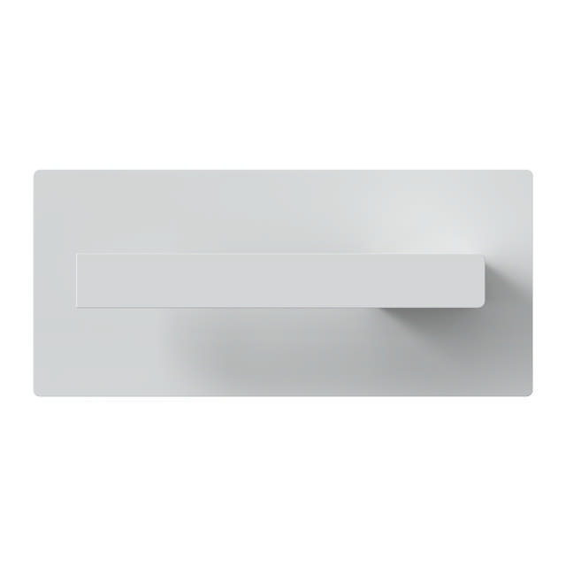Toilet roll holder, left-oriented, white