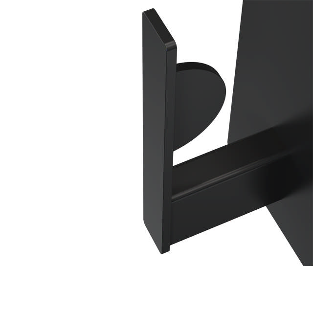 Spare toilet roll holder, black