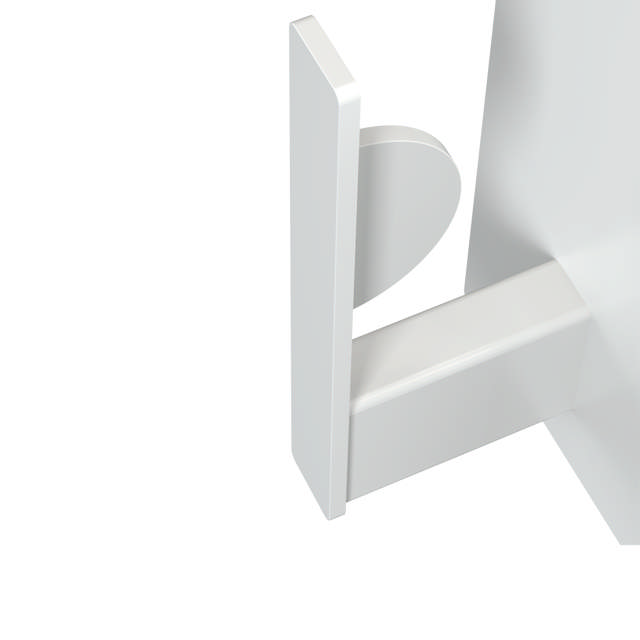 Spare toilet roll holder, white