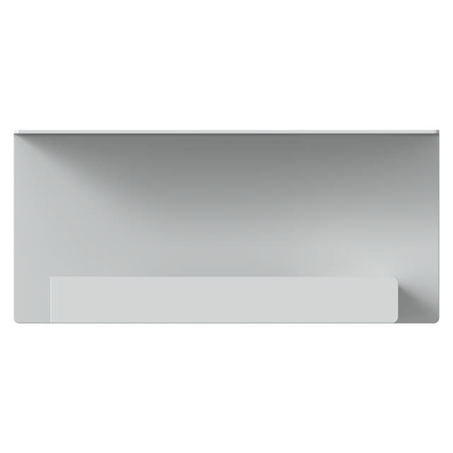 Toilet roll holder with a shelf, left-oriented, white