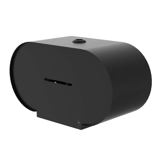 BJÖRK toilet roll holder double, black