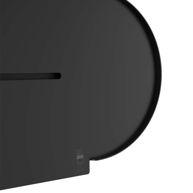 BJÖRK toilet roll holder double, black