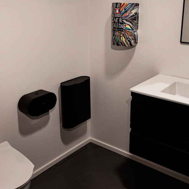 BJÖRK toilet roll holder double, optional RAL classic colours