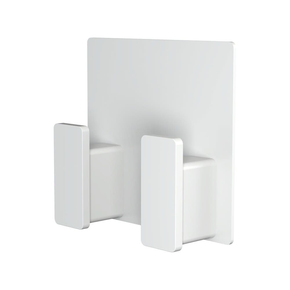 Hanger, double, white