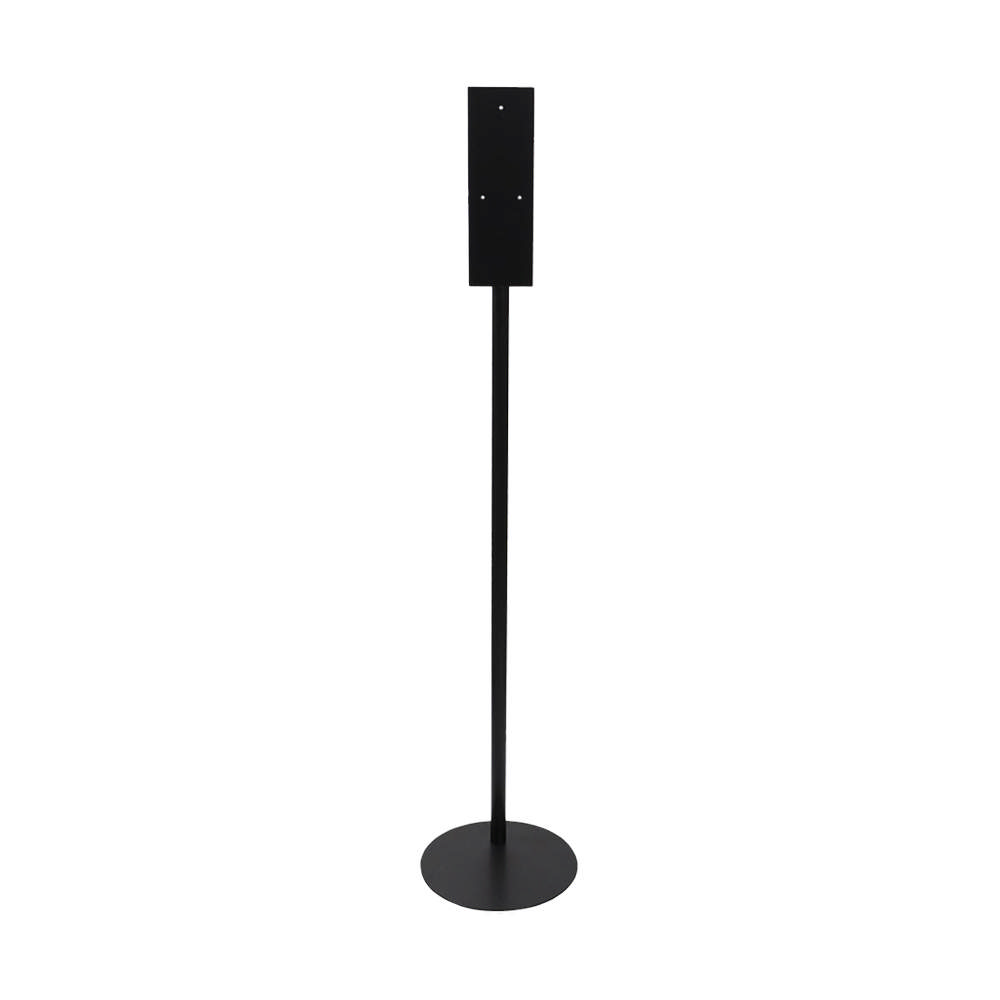 Floor stand for hand disinfectant dispenser, black