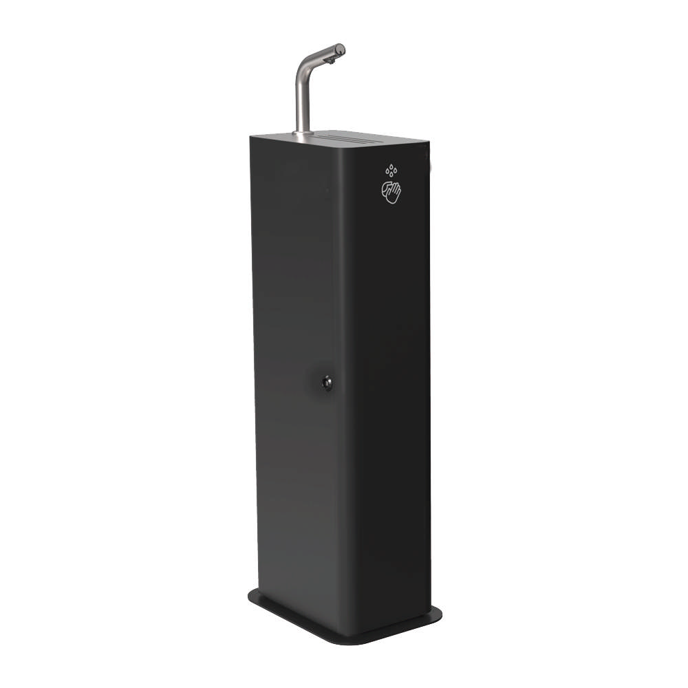 COLUMN sanitiser stand w/adapter, black
