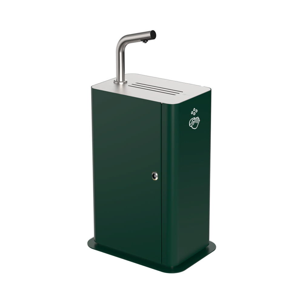 COLUMN JUNIOR sanitiser stand w/adapter, optional RAL classic colours